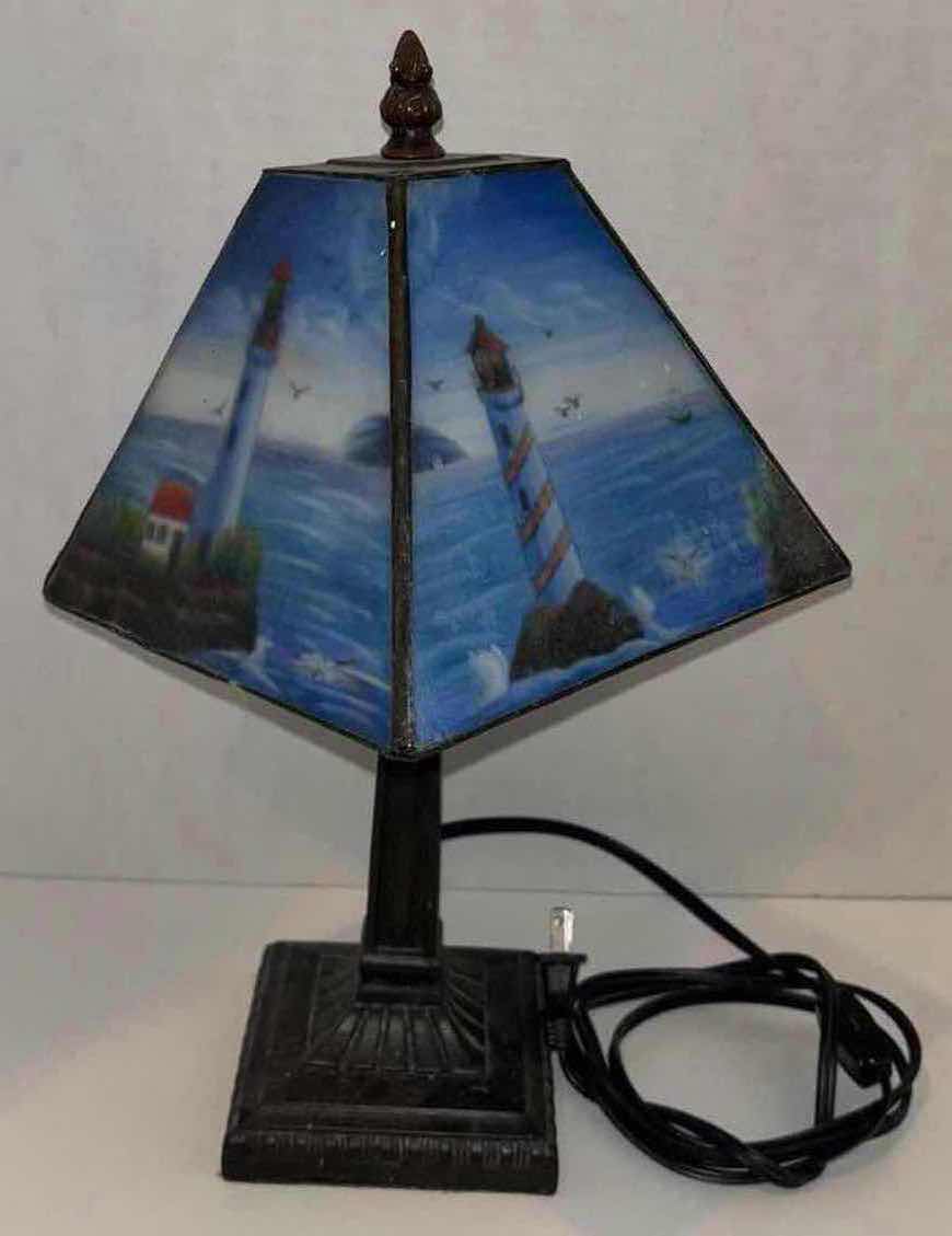 Photo 2 of 14.5” LIGHTHOUSE TABLE LAMP