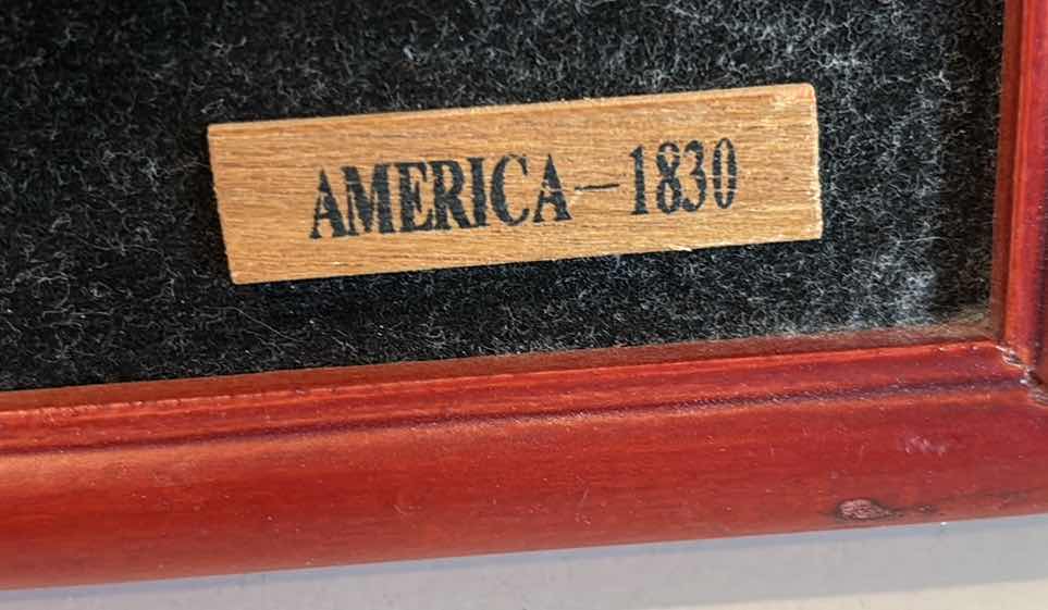 Photo 5 of HALF HULL SHIP MODEL, RAINBOW, 1934 & HALF HULL SHIP MODEL, AMERICA 1830 WALL HANGINGS (2)