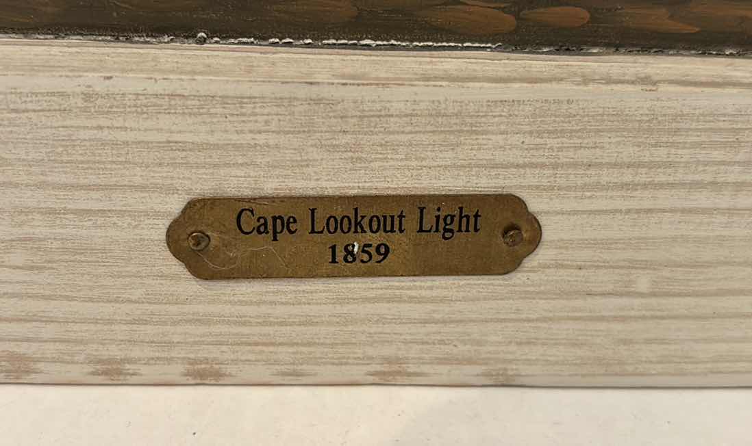 Photo 3 of WOOD FRAMED LIGHTHOUSE ART 12.75” X 15.5” (2)