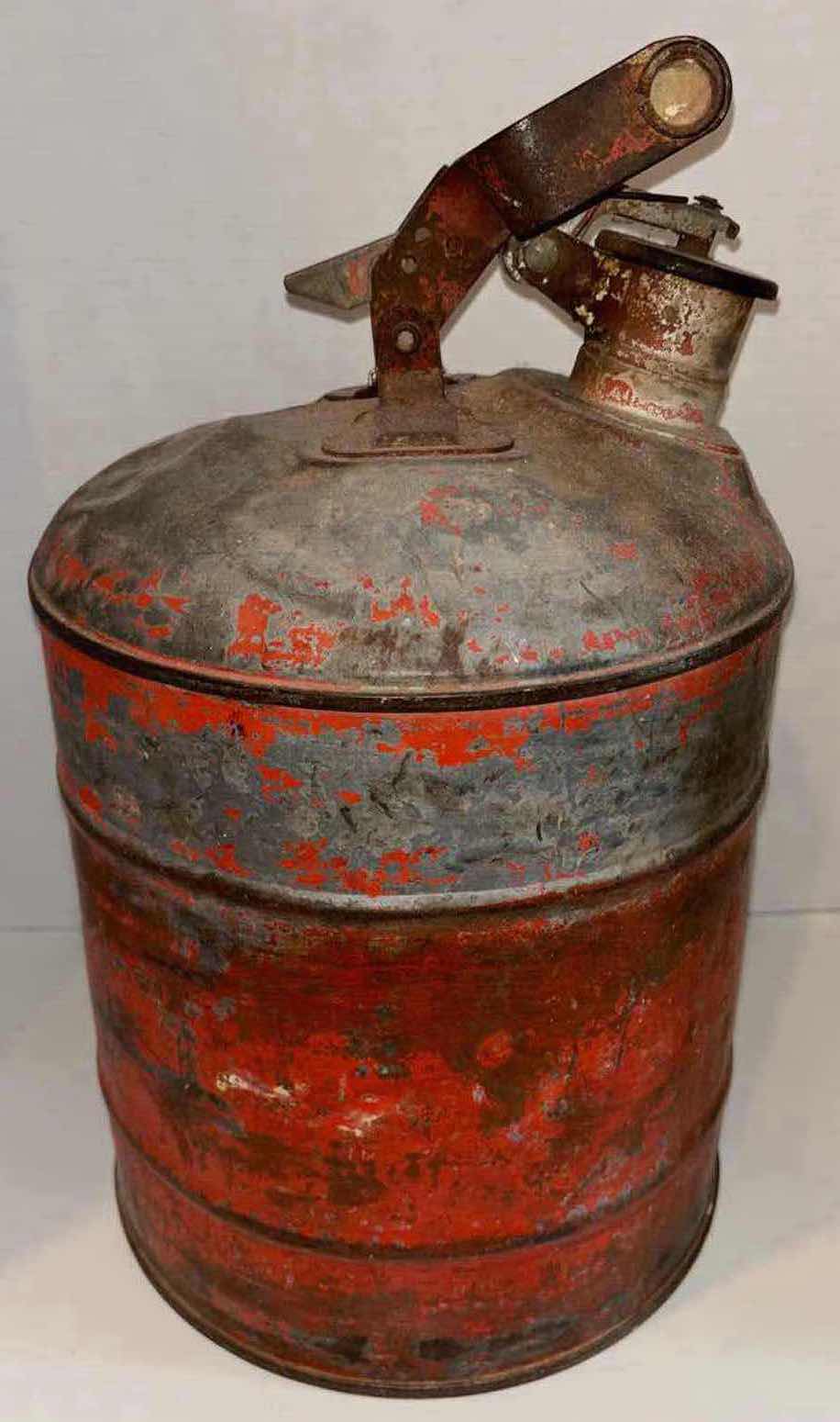 Photo 3 of VINTAGE STEEL FUEL CAN (16”H)