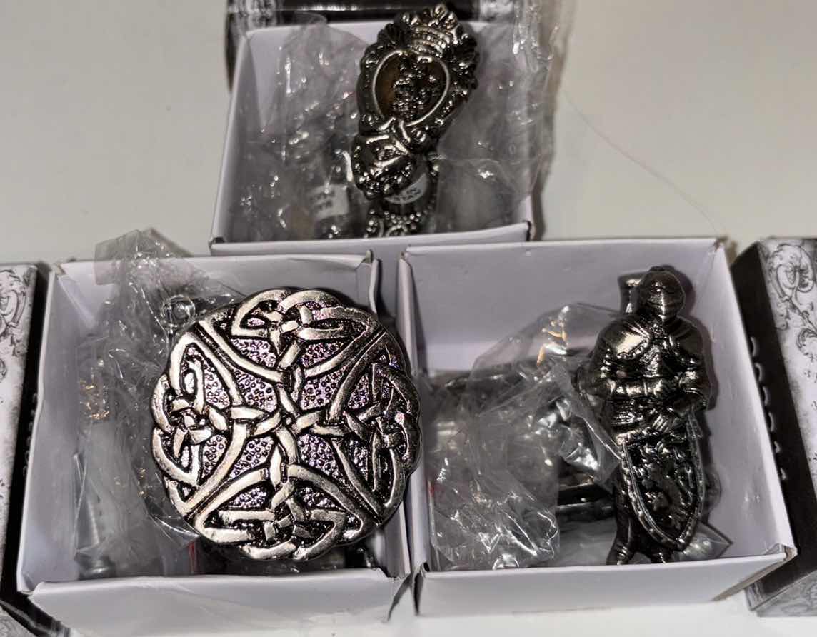 Photo 3 of 3- ASSORTED SWORD HANGERS (CELTIC, RAMPANT LION & ARMOR)