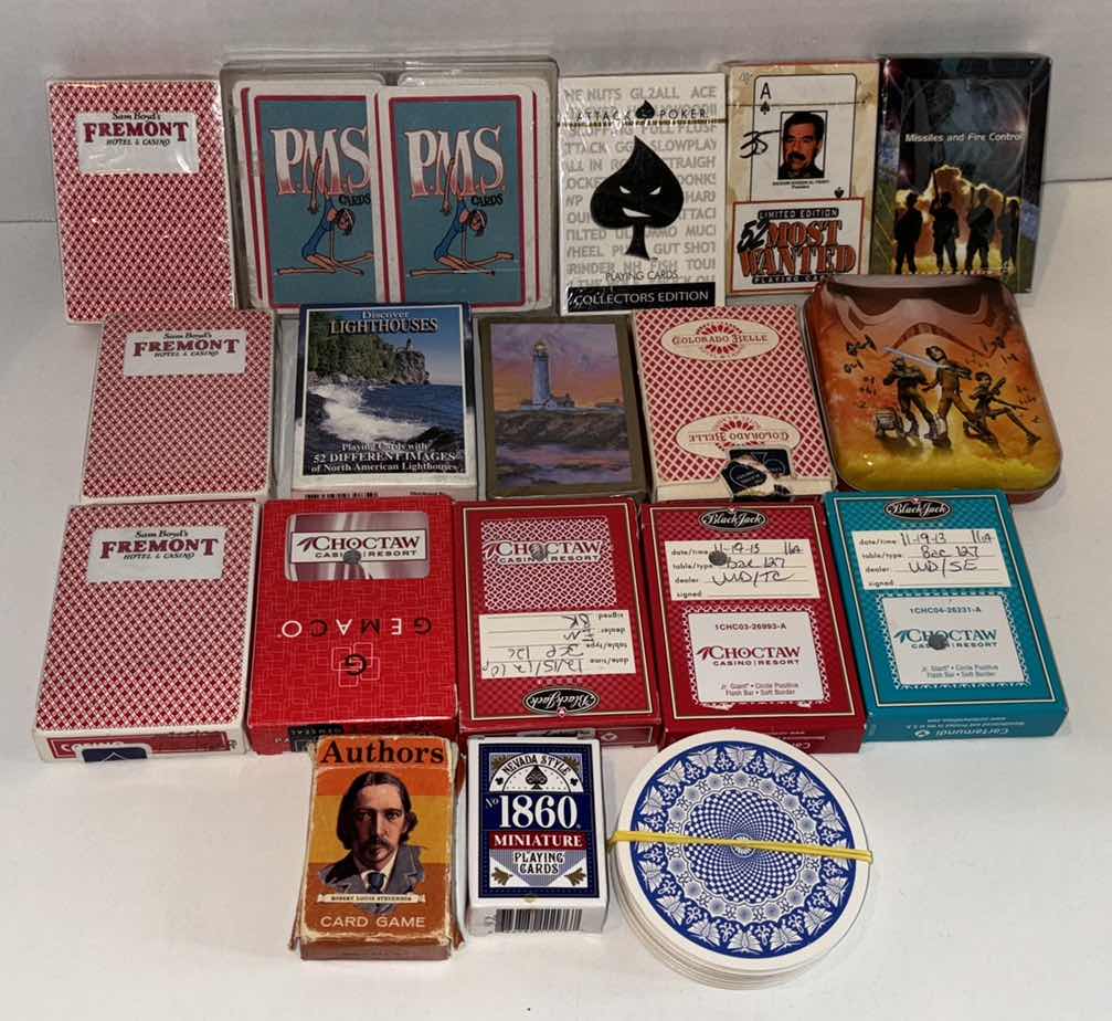 Photo 1 of ASSORTED DECK OF CARDS (18)