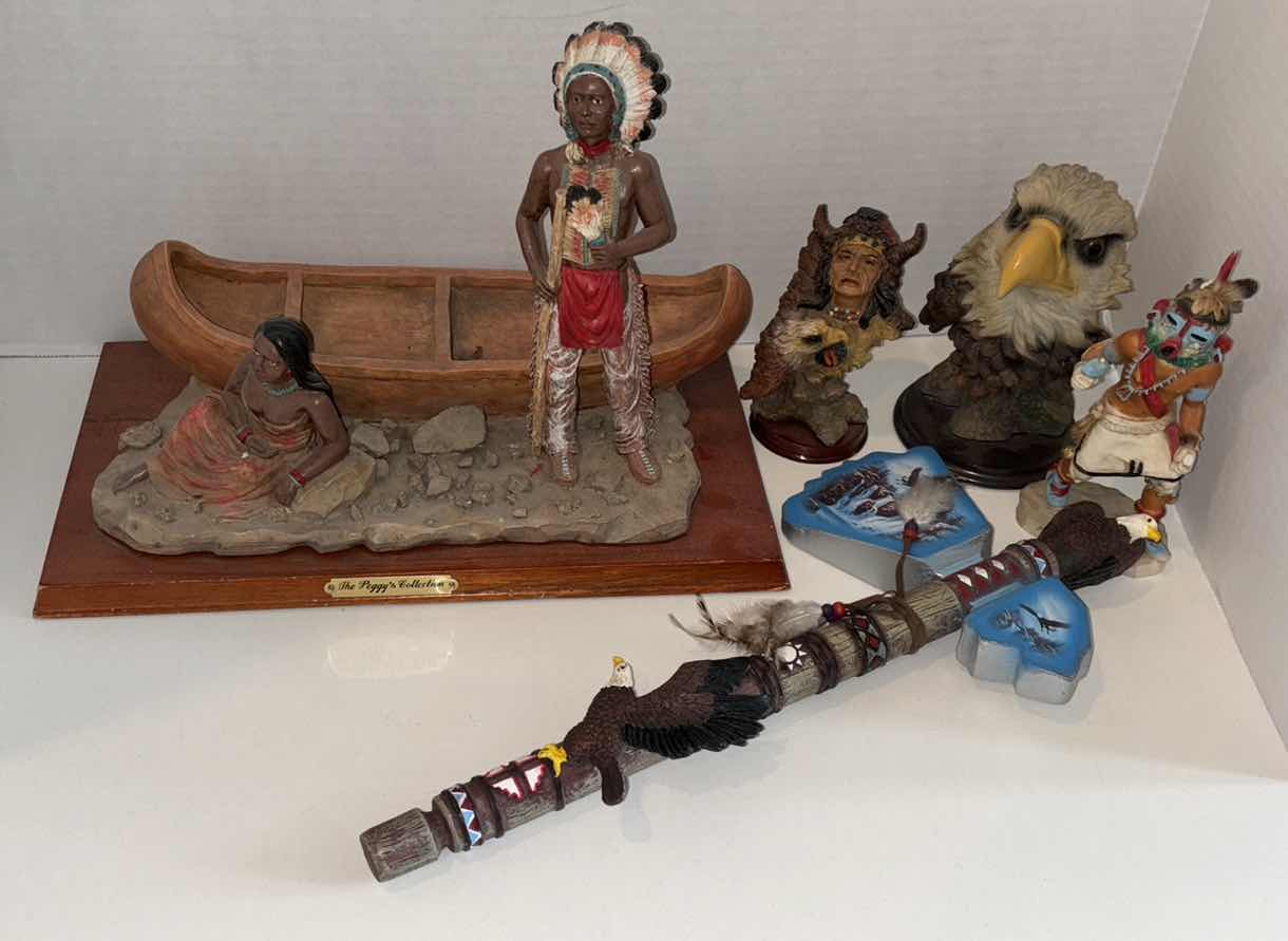 Photo 1 of NATIVE AMERICAN ASSORTED ITEMS (5)