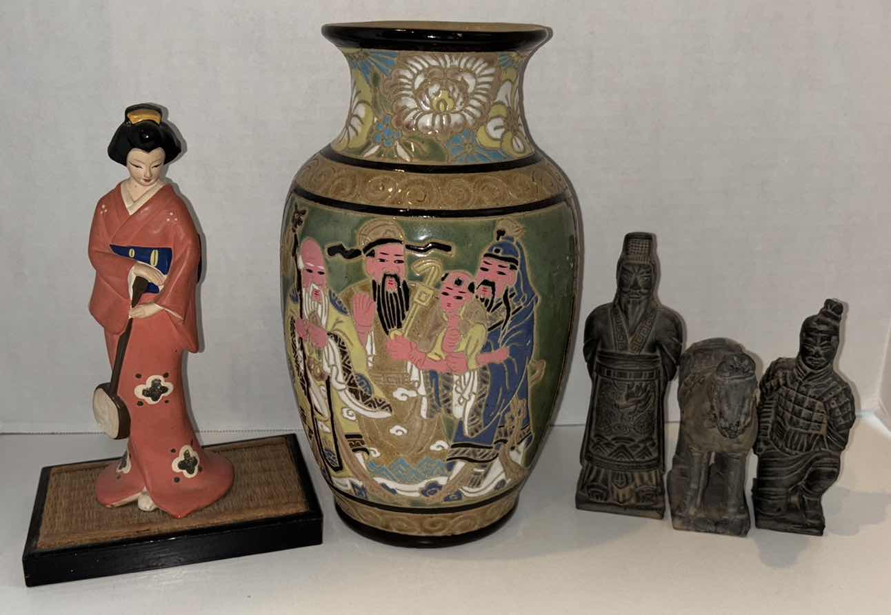Photo 1 of JAPANESE COLLECTIBLES & TERRACOTTA WARRIORS (5)