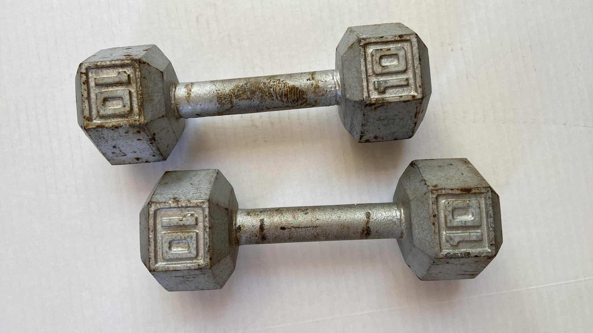 Photo 1 of PAIR OF DUMBBELLS 10 POUNDS 