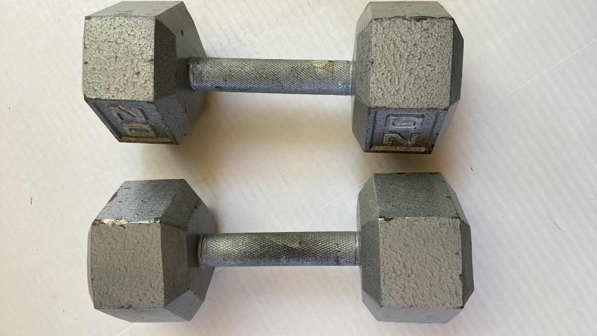 Photo 2 of DUMBBELLS 20 POUNDS (1 pair)