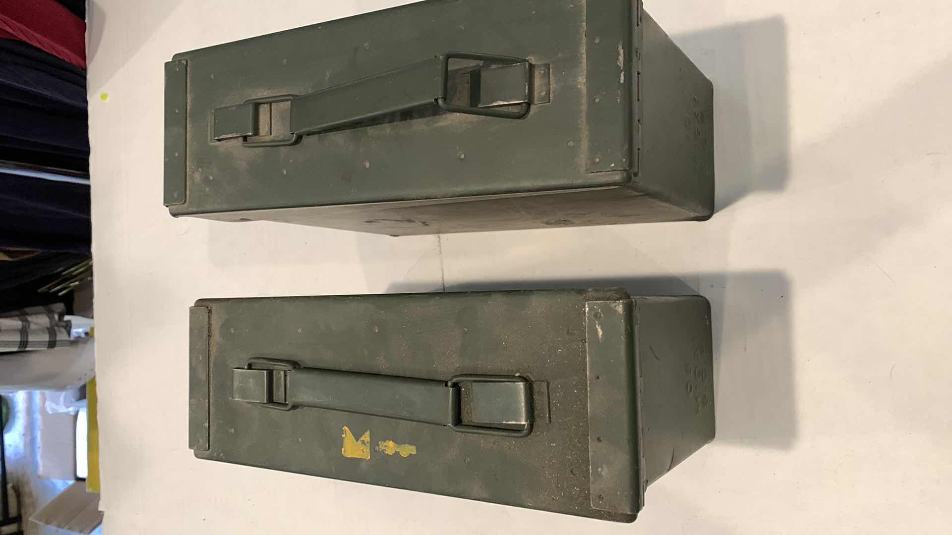 Photo 2 of PAIR OF METAL AMMO BOXES