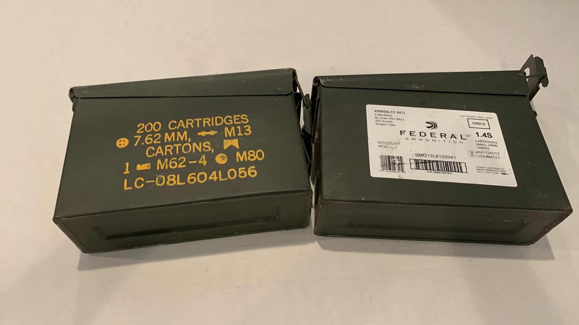 Photo 1 of PAIR OF METAL AMMO BOXES