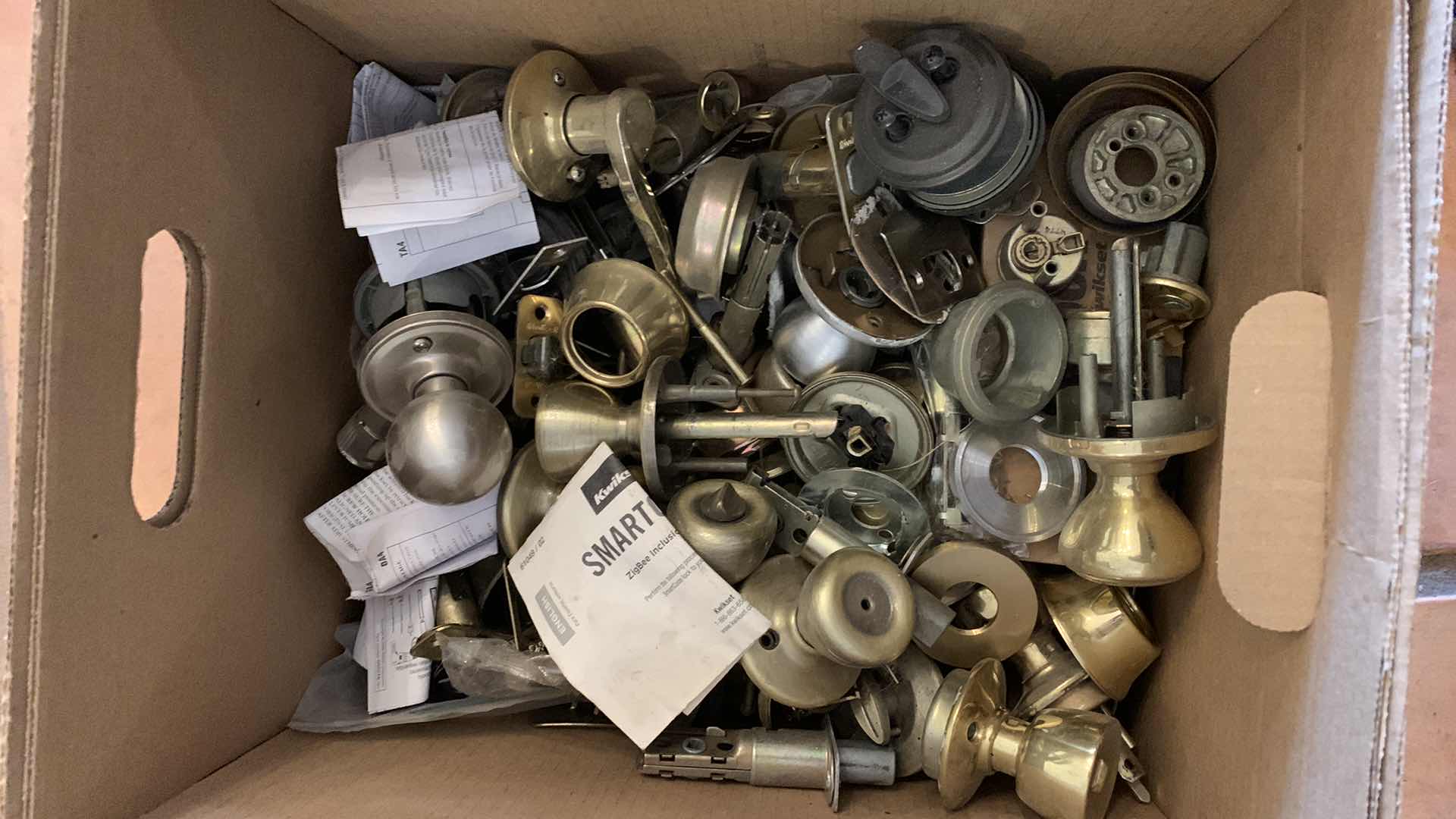 Photo 1 of BOX OF DOOR LOCKS AND HANDLES