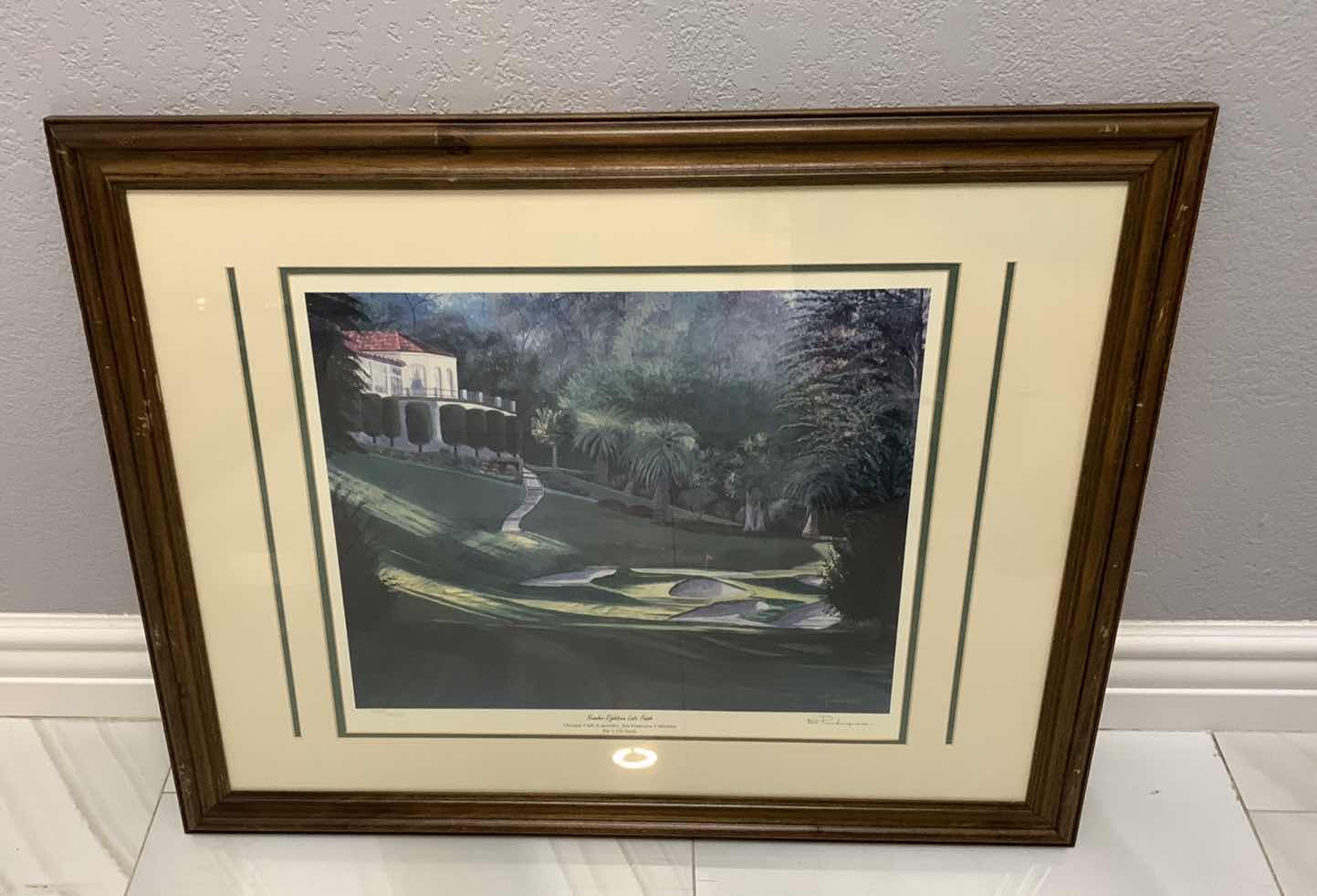 Photo 1 of BILL PENDERGRASS GOLF PRINT SIGNED AND NUMBERED 1834/5000 31” X 24”