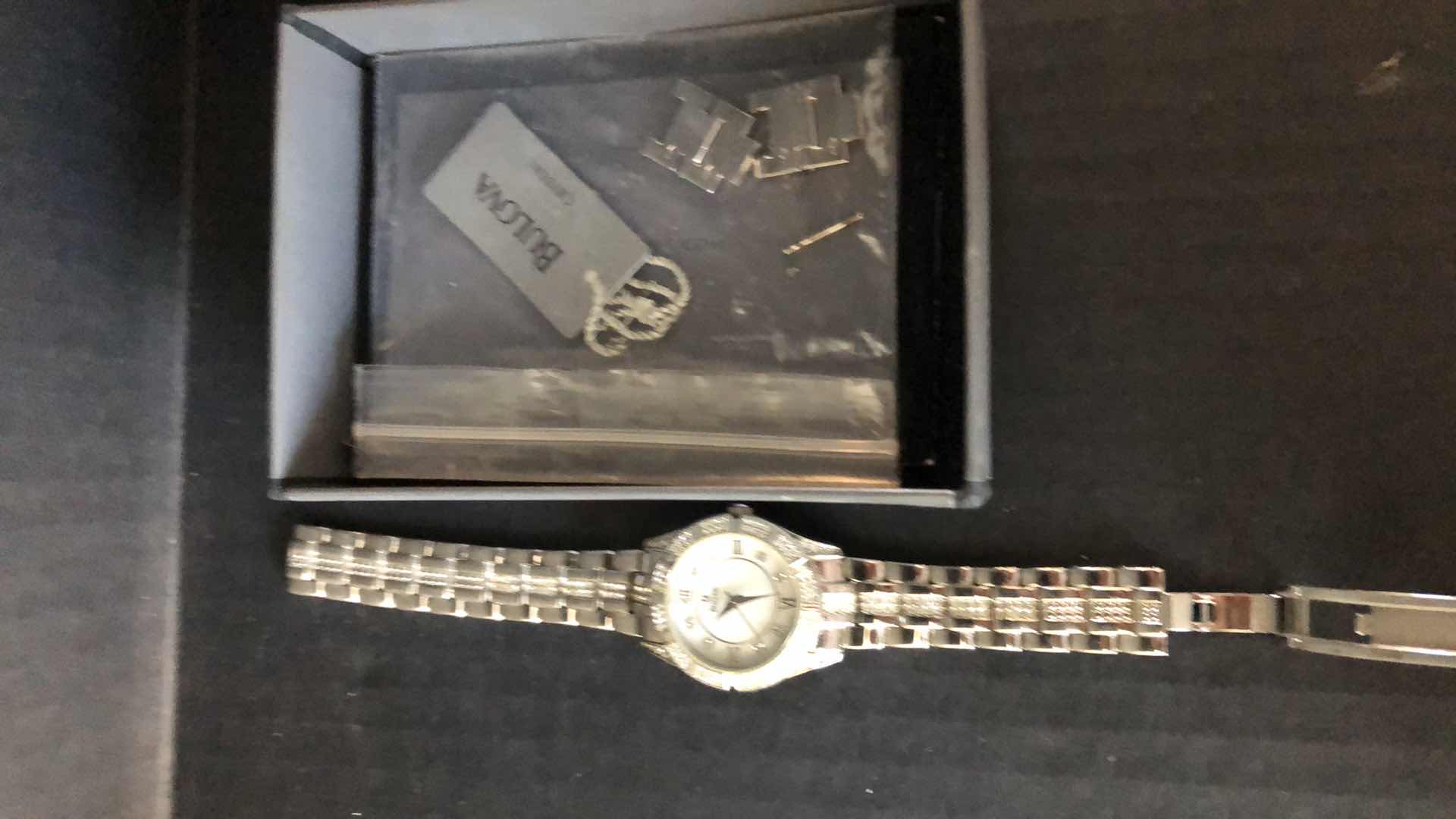 Photo 3 of CRYSTAL BULOVA QUARTZ LADIES WATCH STAINLESS STEEL