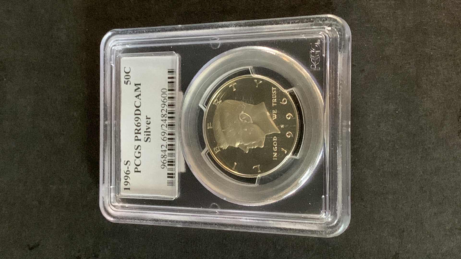 Photo 1 of 1996-S PCGS PR69DCAM AILVER 50C COIN