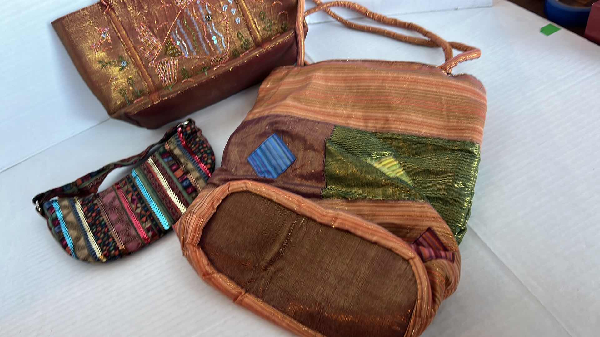 Photo 4 of 3 - ASSORTED PURSES - NATURAL FIBERS.