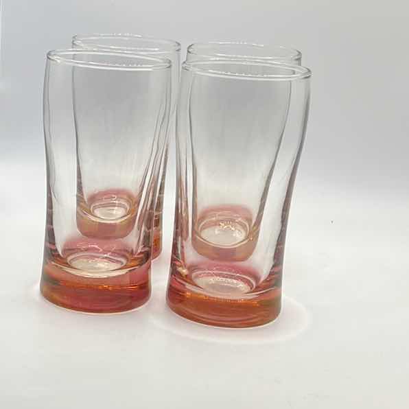 Photo 3 of 4 - VINTAGE DEPRESSION GLASS JUICE GLASSES