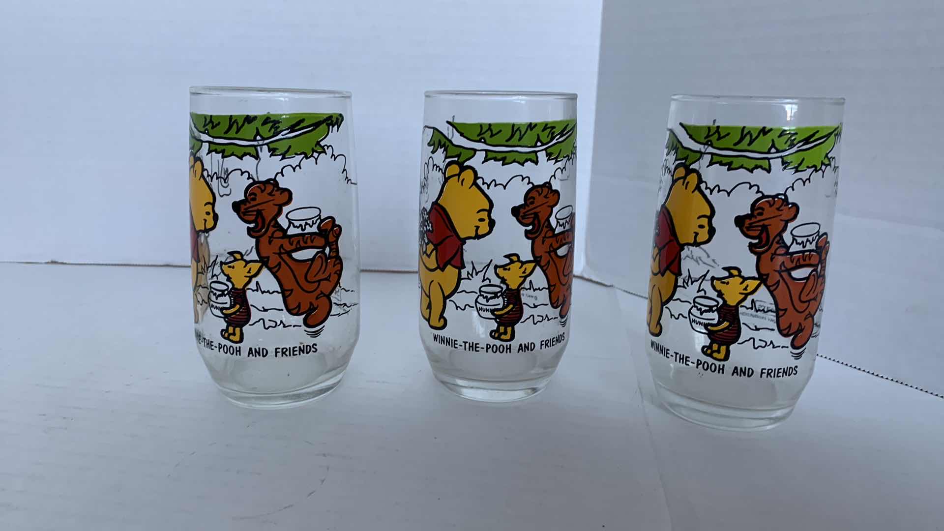 Photo 1 of 3-VINTAGE SEARS WINNIE THE POOH DRINKING GLASSES