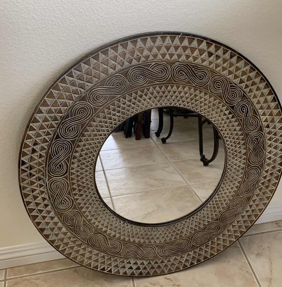 Photo 1 of WORLD MARKET ROUND MIRROR 32”