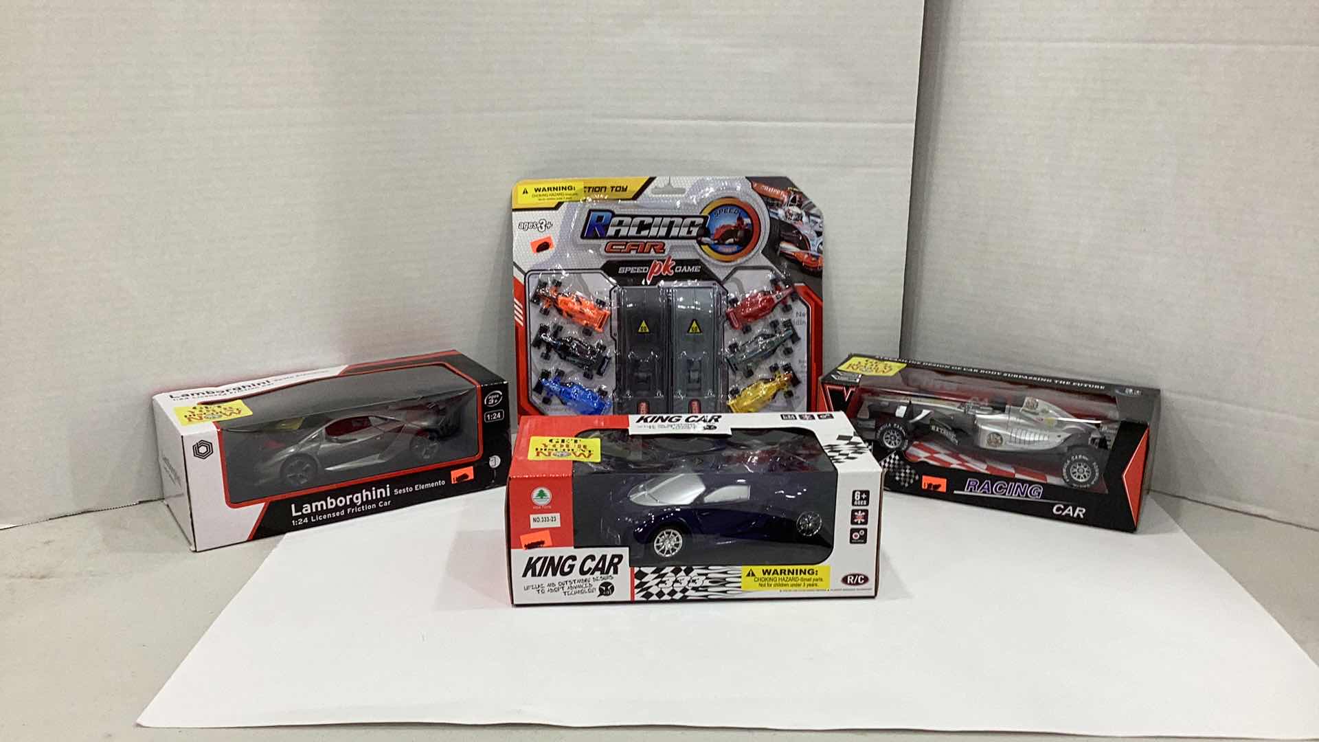 Photo 1 of 4 PCS NEW REMOTE CONTROL AND RACING CAR TOYS