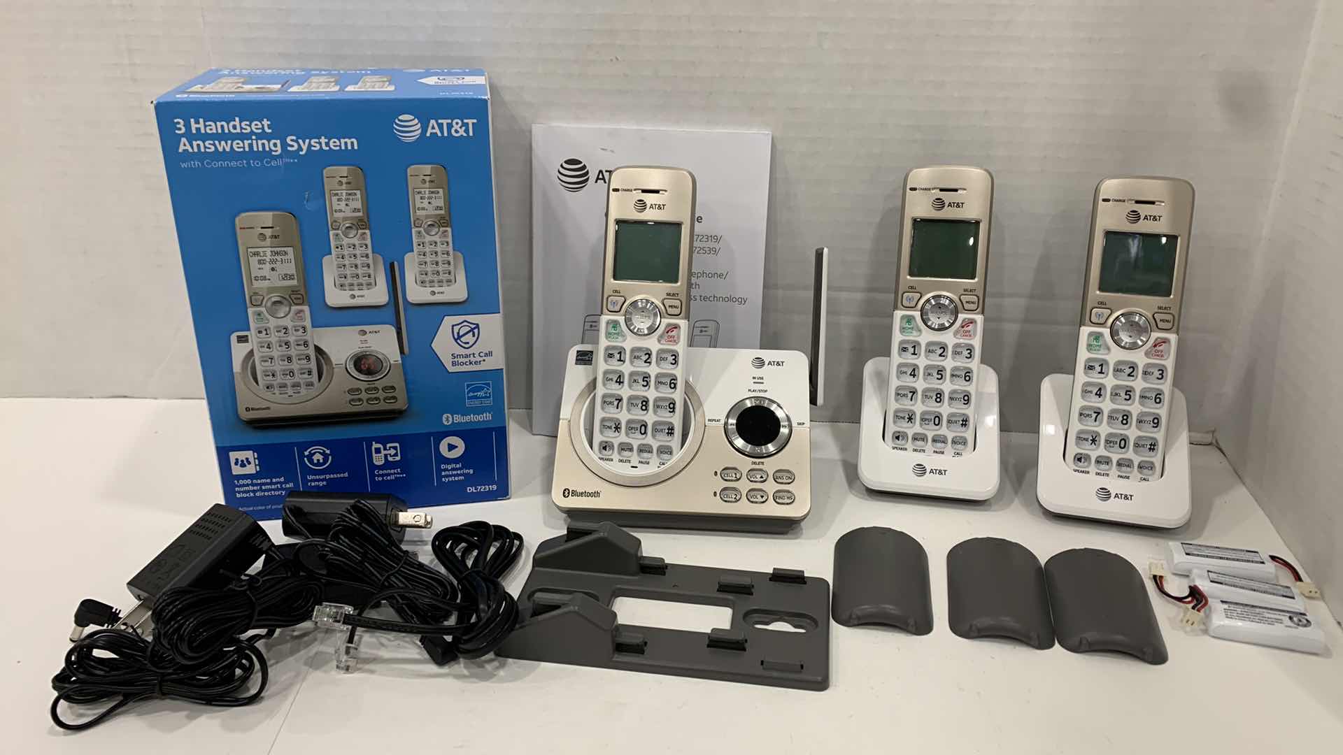 Photo 1 of AT&T 3 HANDSET ANSWERING SYSTEM IN BOX