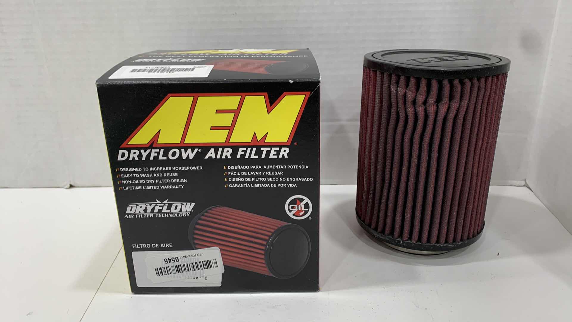 Photo 1 of AEM DRYFLOW AIR FILTER