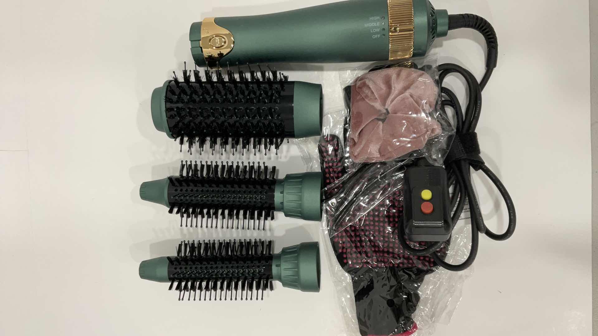 Photo 1 of 3 IN 1 INTERCHANGEABLE HAIR DRYER BRUSH W/ ACCESSORIES