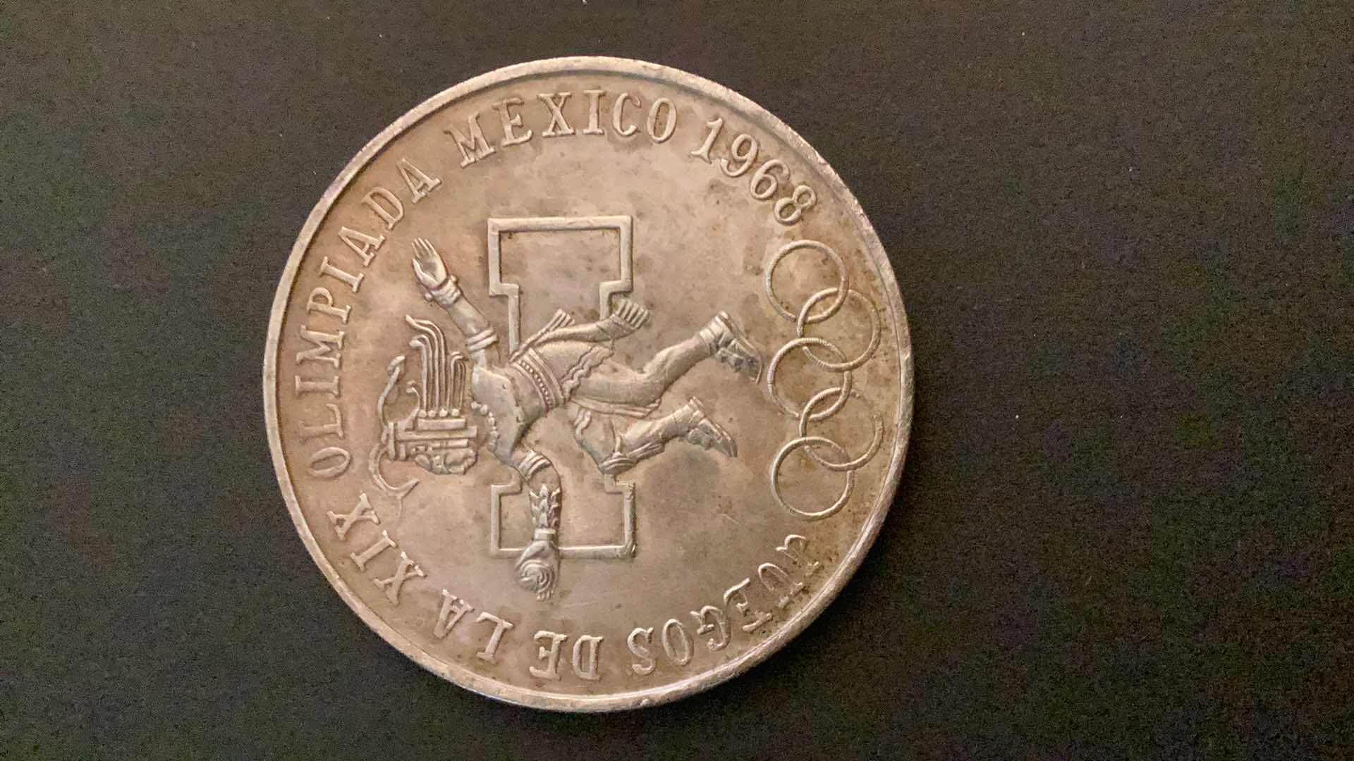 Photo 1 of 1968 MEXICO OLYMPICS  25 C COIN