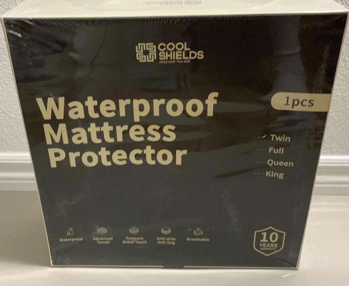 Photo 1 of COOL SHIELDS WATERPROOF TWIN 18” DEEP POCKET MATTRESS PROTECTOR