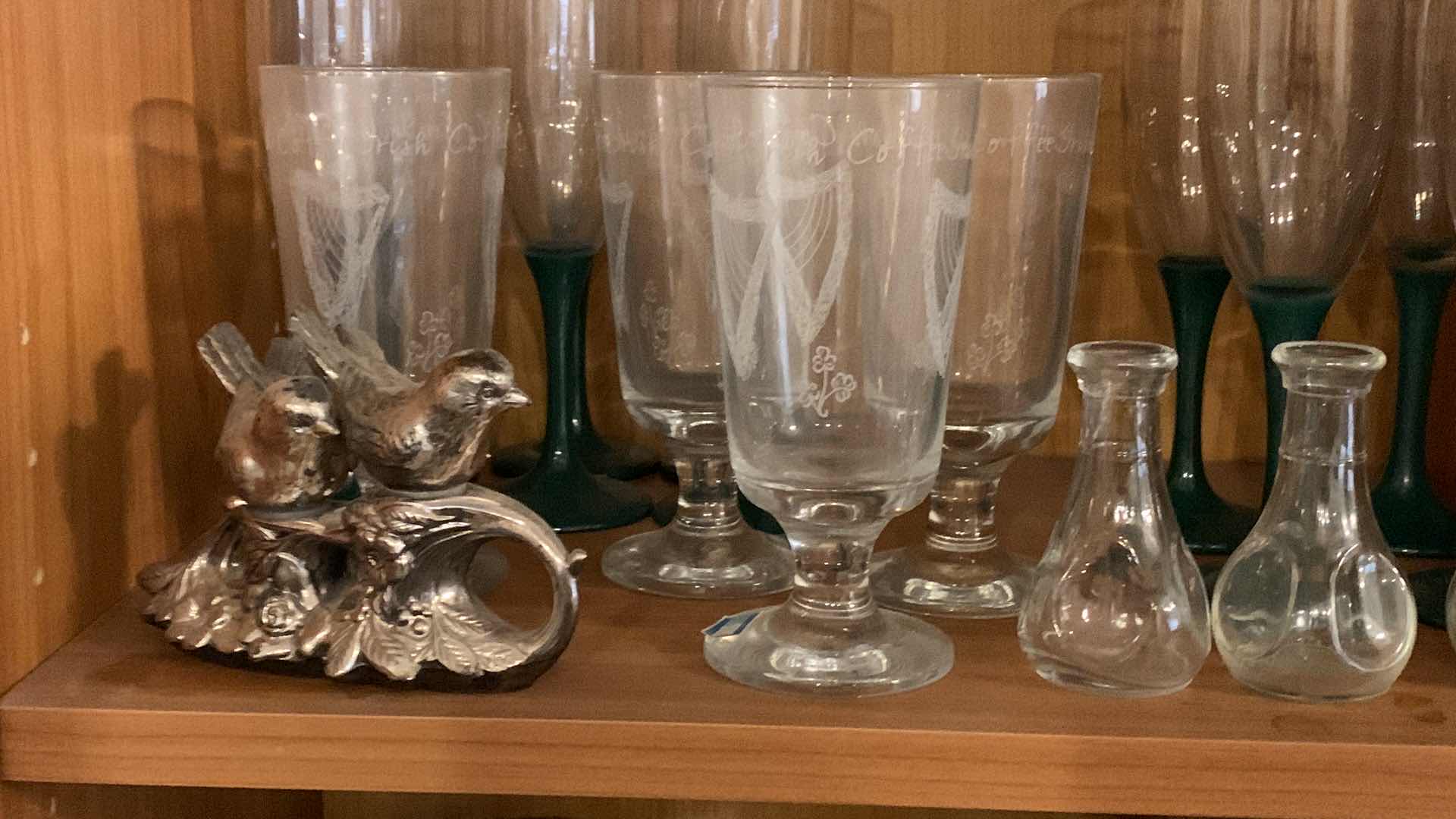 Photo 1 of CONTENTS OF SHELF GLASSWARE