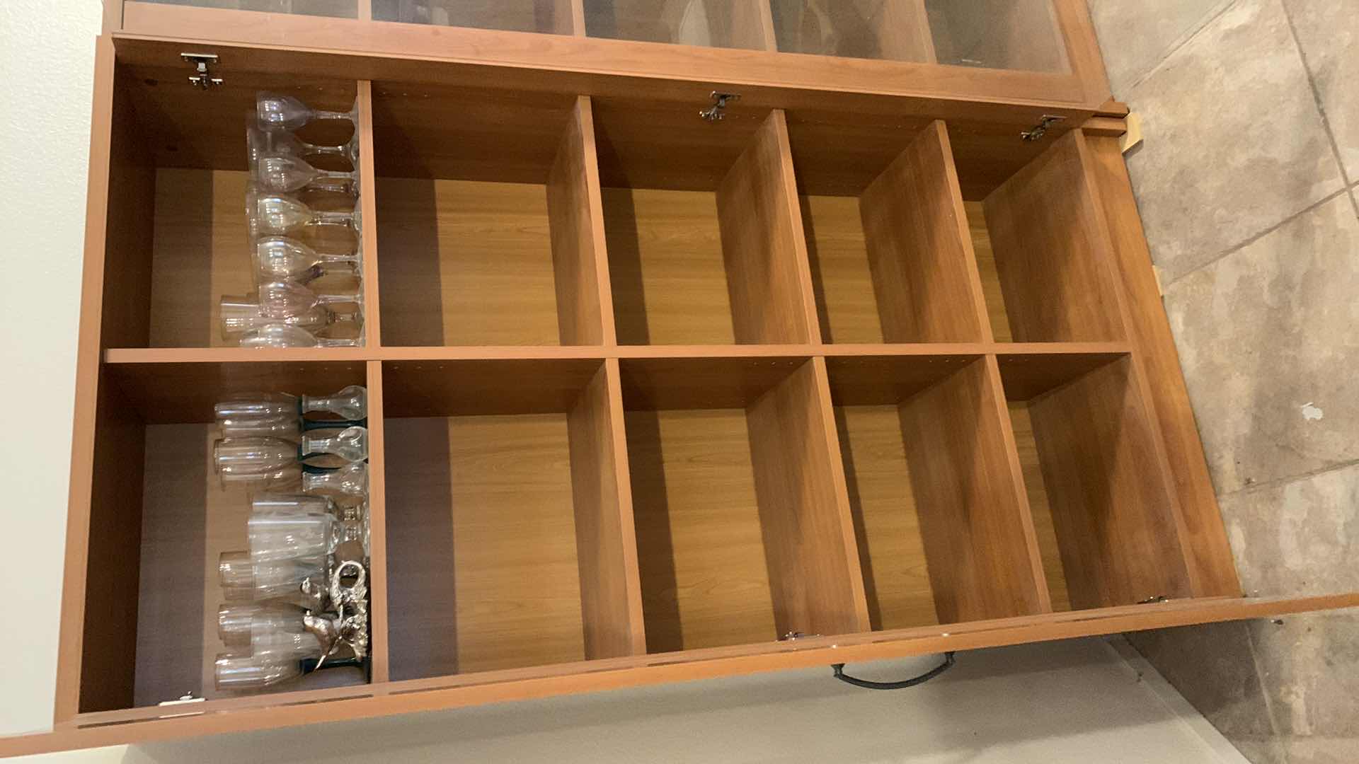 Photo 1 of TWO DOOR GLASS CABINET 37” X 14” H 72”