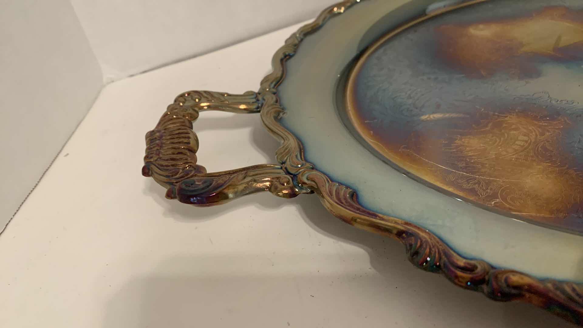 Photo 1 of ONEDIA SILVER PLATED SERVING TRAY 20” WIDE