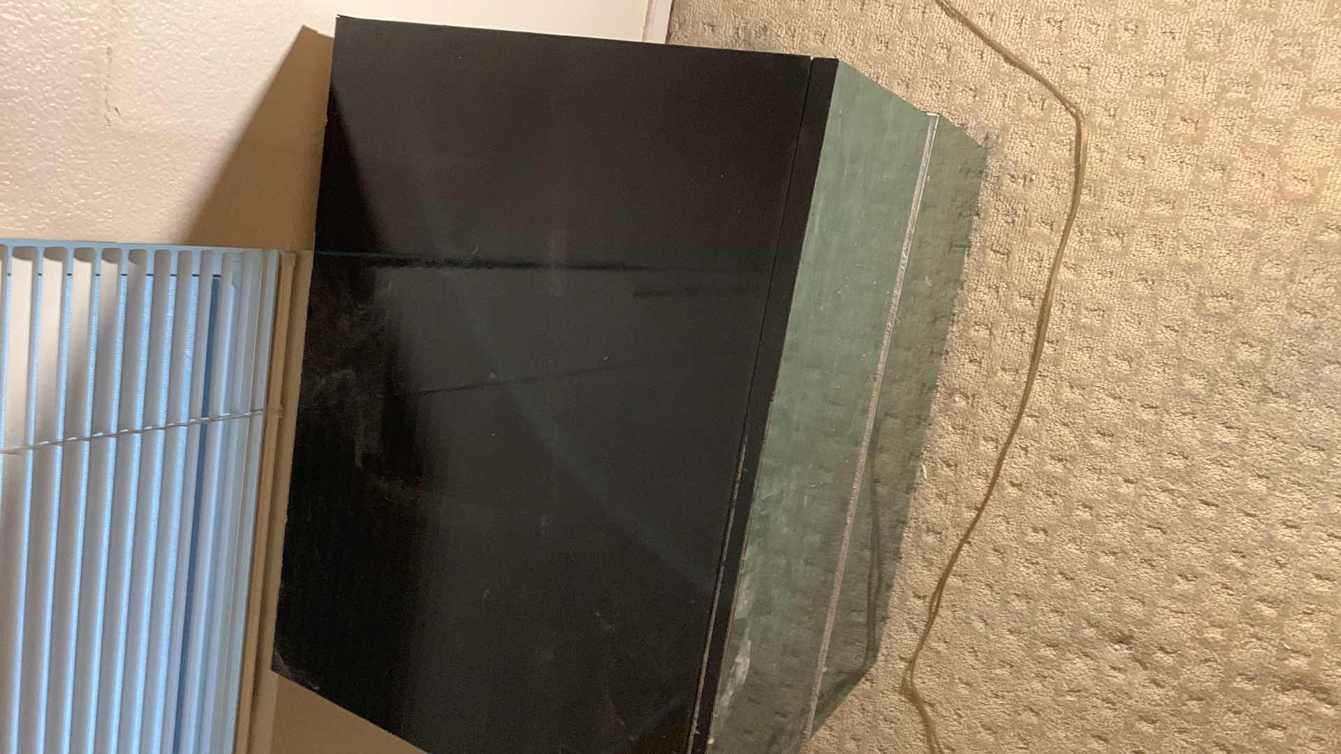 Photo 1 of BLACK AND GREEN LACQUER END TABLE 24” X18” H 23”