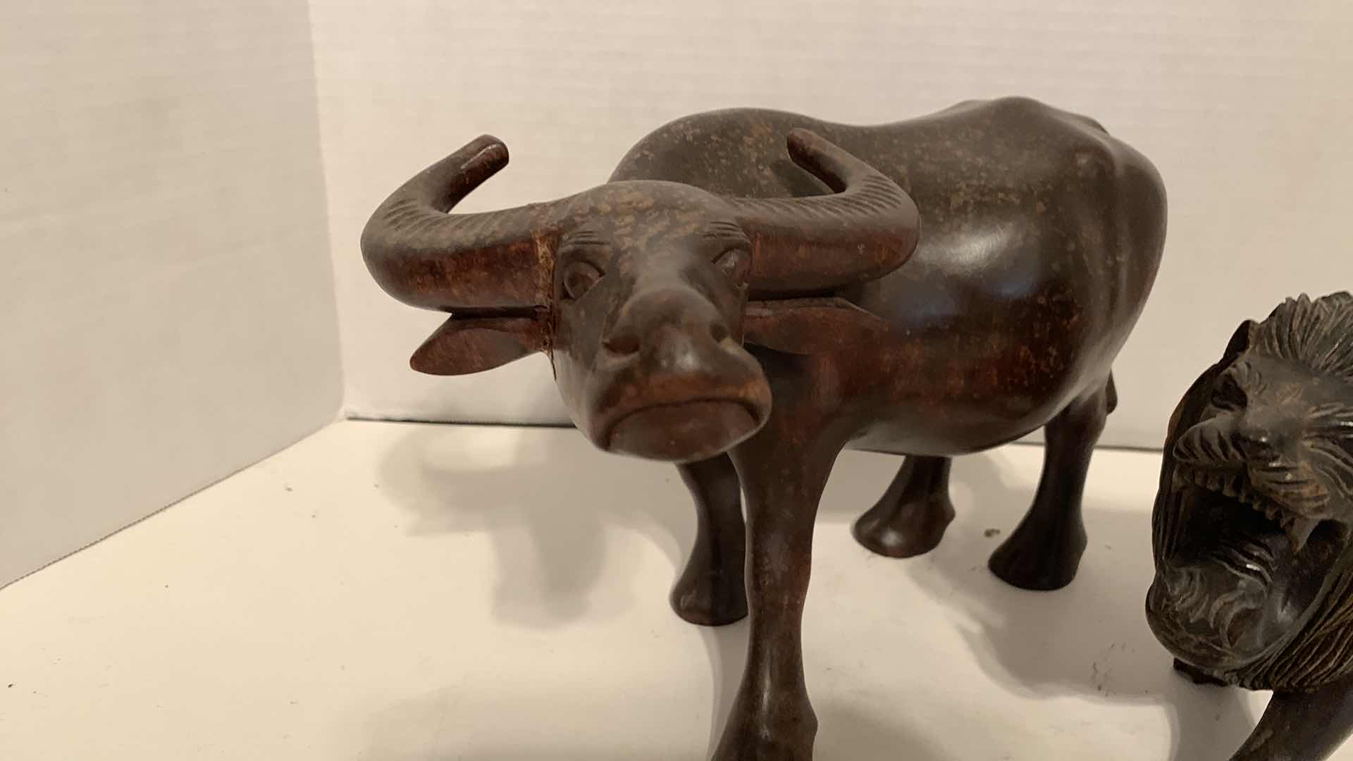 Photo 1 of TEAK JUNGLE ANIMALS TALLEST 8” 