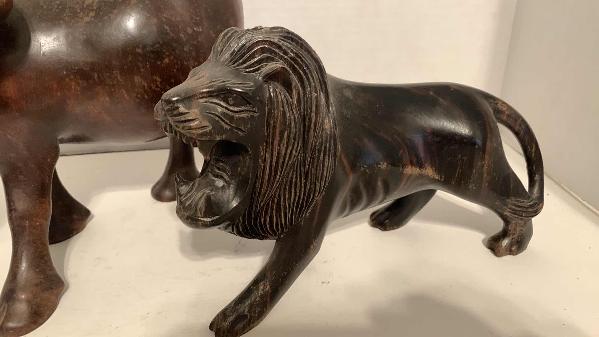 Photo 1 of TEAK JUNGLE ANIMALS TALLEST 8” 