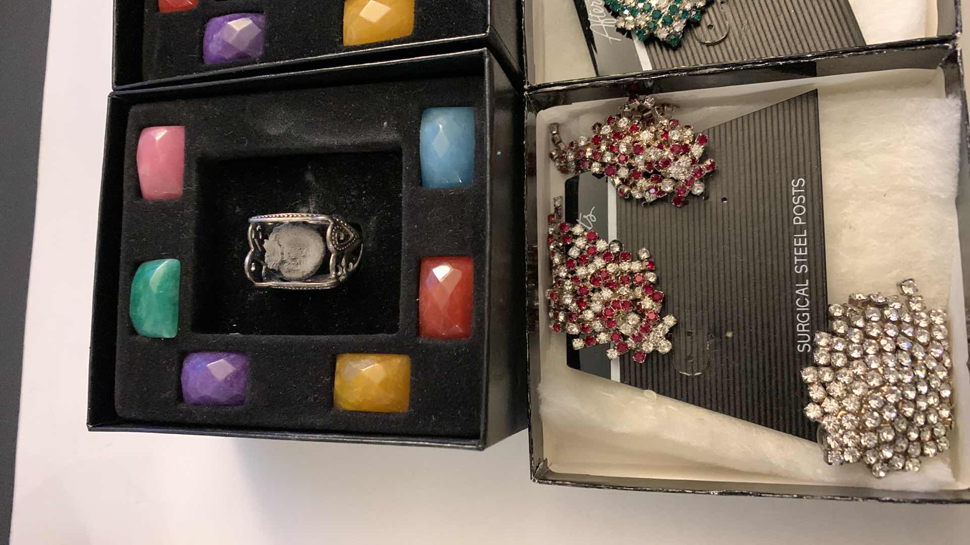 Photo 1 of STONE RING SETS AND EARRINGS