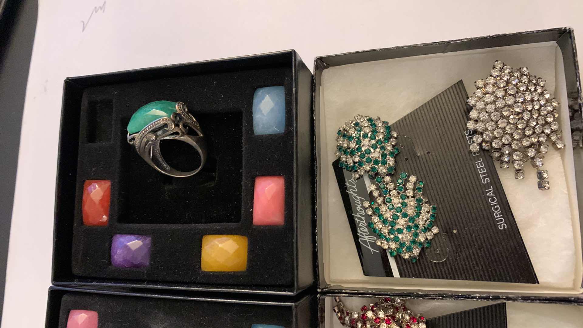 Photo 1 of STONE RING SETS AND EARRINGS