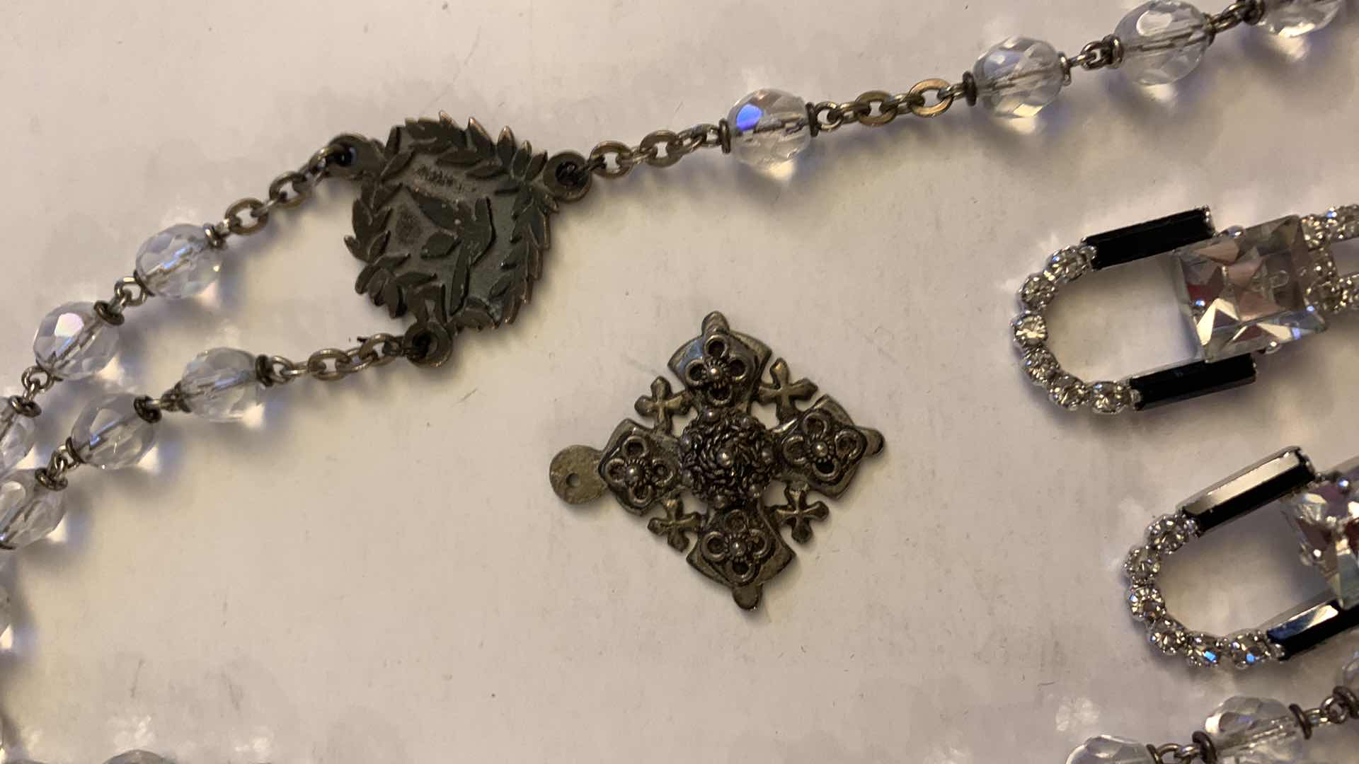 Photo 1 of ROSARY AND COSTUME JEWELRY
