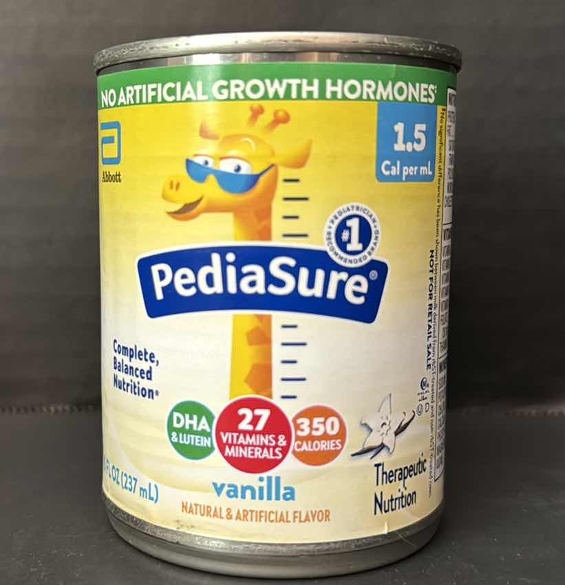 Photo 3 of PEDIASURE VANILLA STANDARD TUBE FEEDING FORMULA 24  X 8 OUNCE CANS