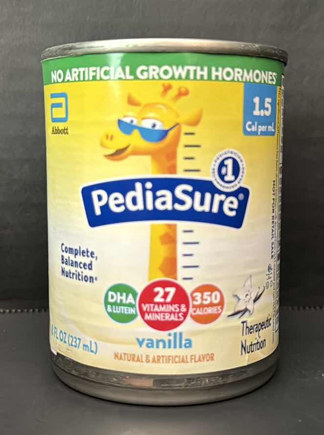 Photo 2 of PEDIASURE VANILLA STANDARD TUBE FEEDING FORMULA 24  X 8OUNCE CANS