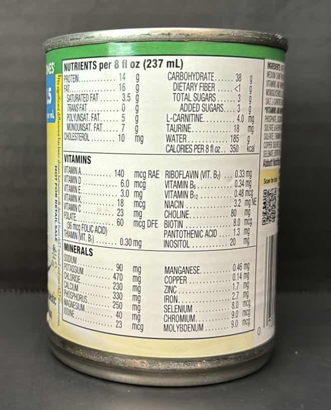 Photo 3 of PEDIASURE VANILLA STANDARD TUBE FEEDING FORMULA 24  X 8OUNCE CANS