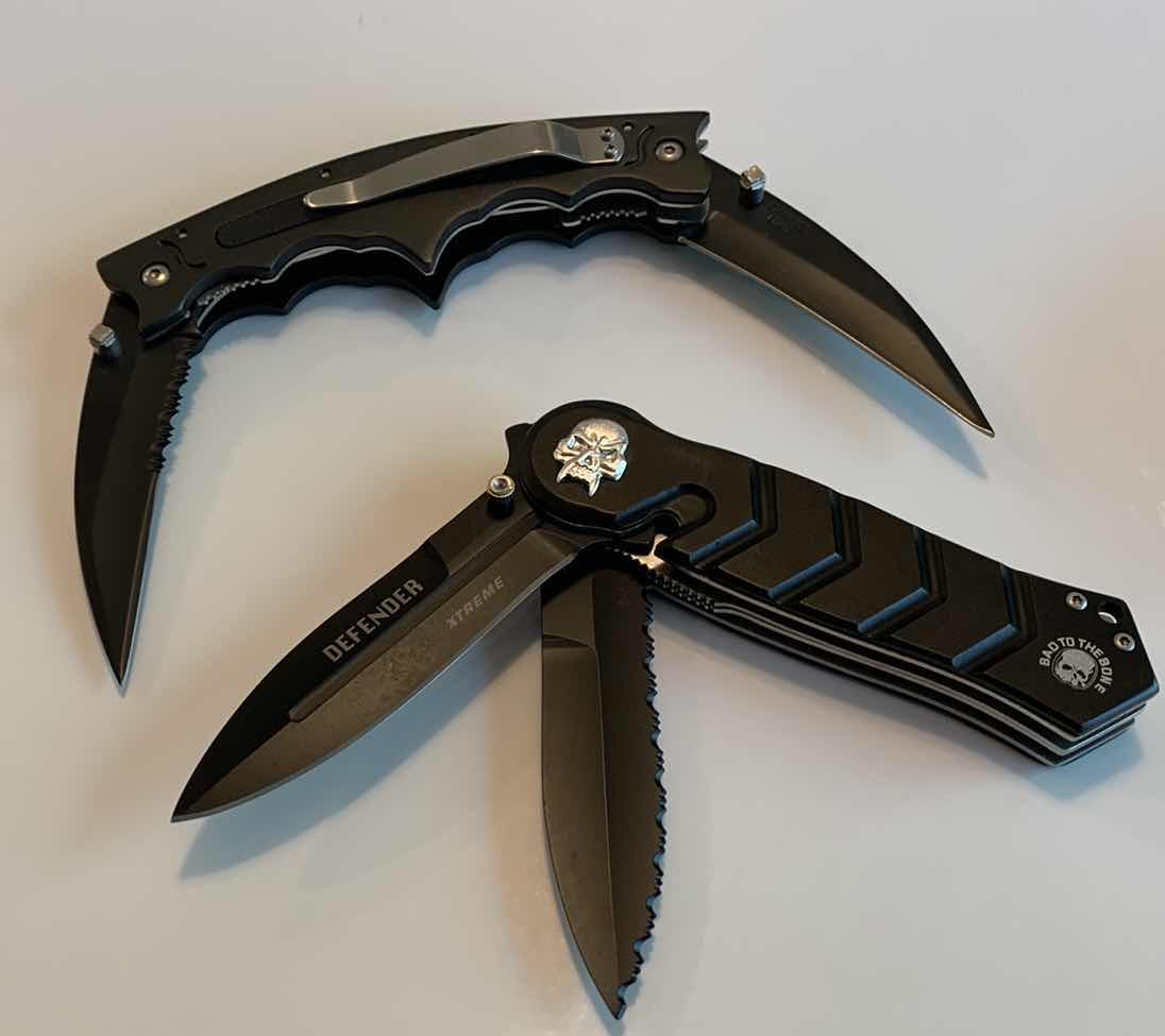 Photo 1 of TWO MULTI BLADE KNIVES