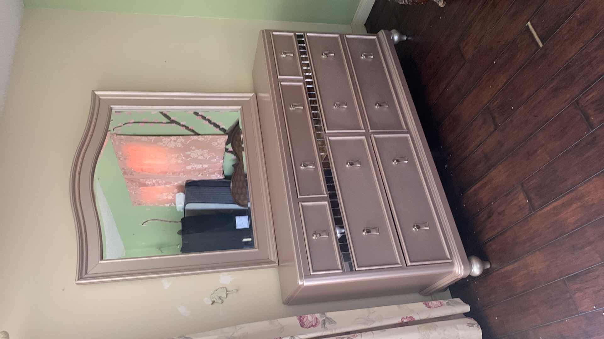 Photo 1 of FURNITURE OF AMERICA ARISTON ROSE GOLD DRESSER & MIRROR 61” X 18” H 81”