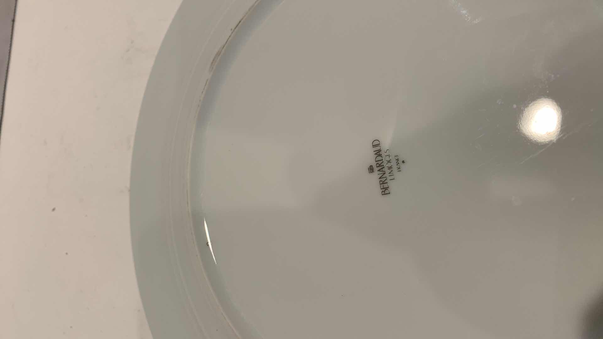 Photo 3 of EMERIL’S BERNARDAUD LIMOGES PLATE MADE IN FRANCE 12” CIRCUMFERENCE