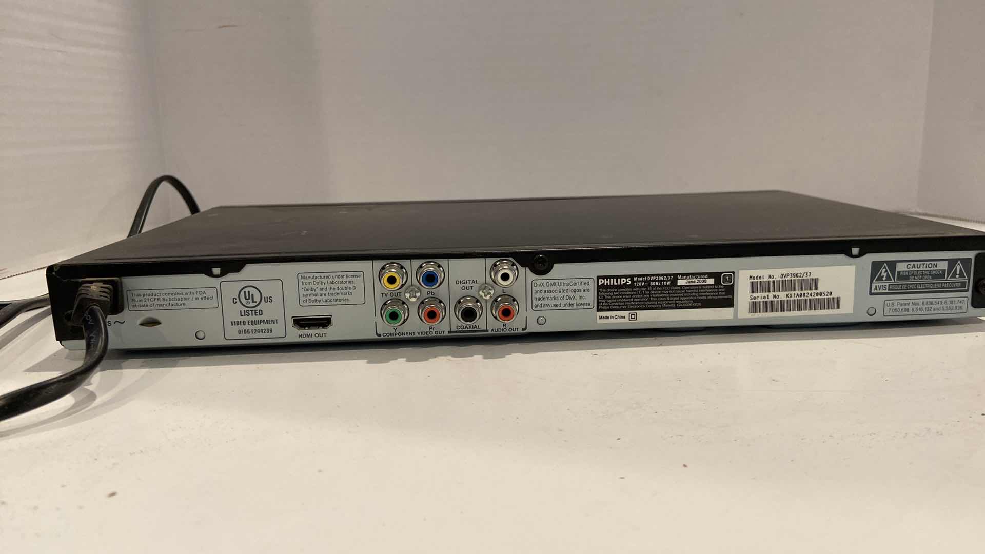 Photo 3 of PHILIPS DVD PLAYER DVP 3962