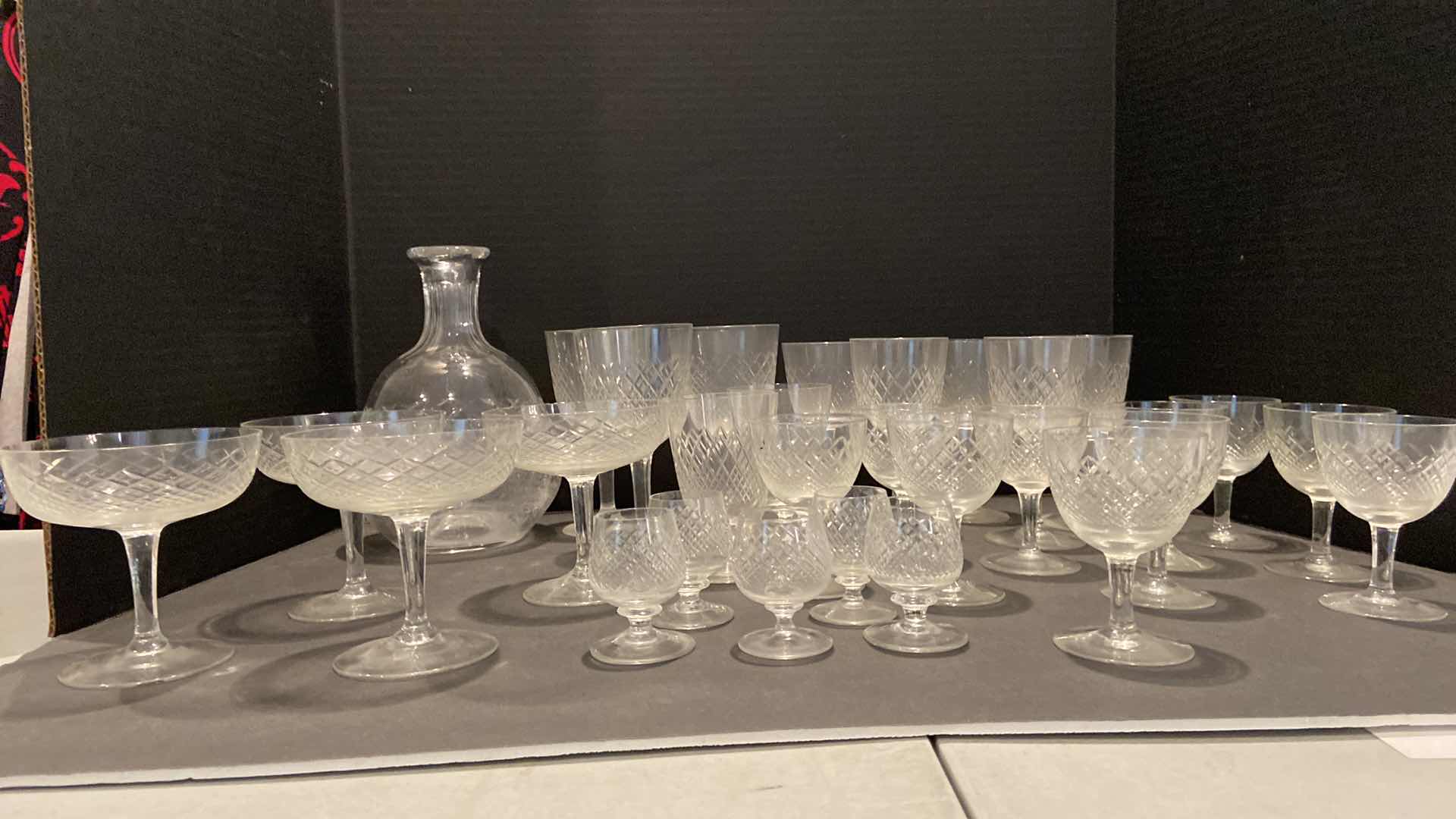 Photo 1 of CUT CRYSTAL GLASS SET