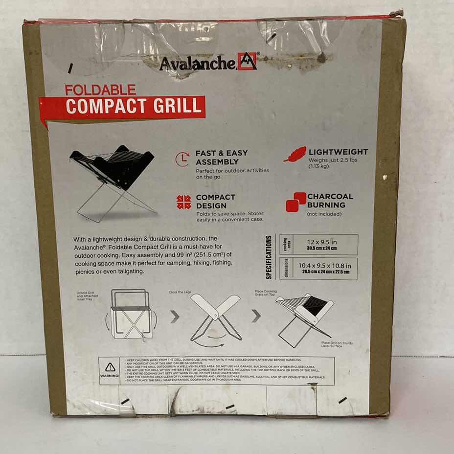 Photo 2 of AVALANCHE FOLDABLE BARBECUE CHARCOAL GRILL PORTABLE OUTDOOR COOKING