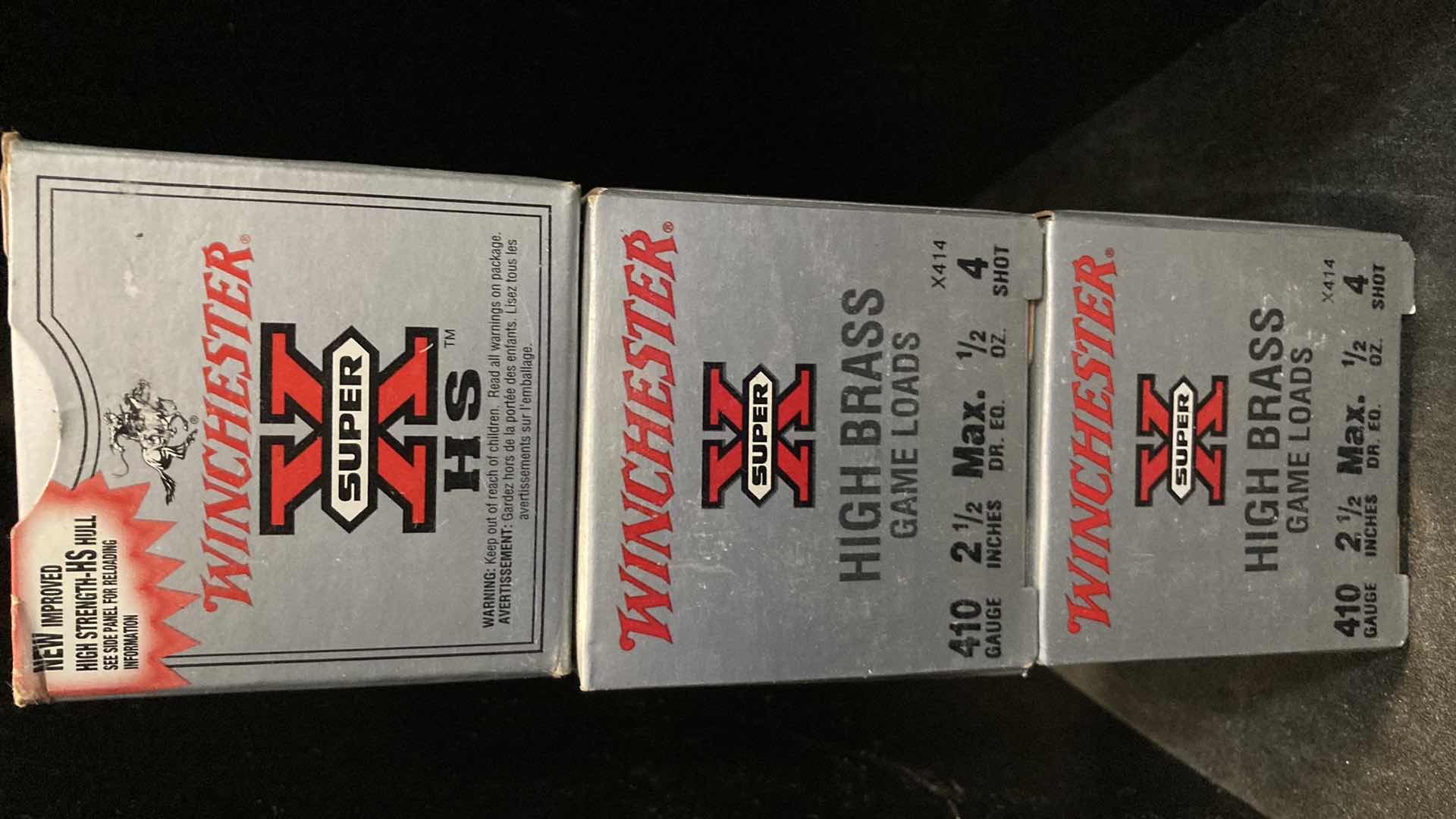 Photo 1 of WINCHESTER 410 GAUGE HIGH BRASS GAME LOAD AMMO (75)