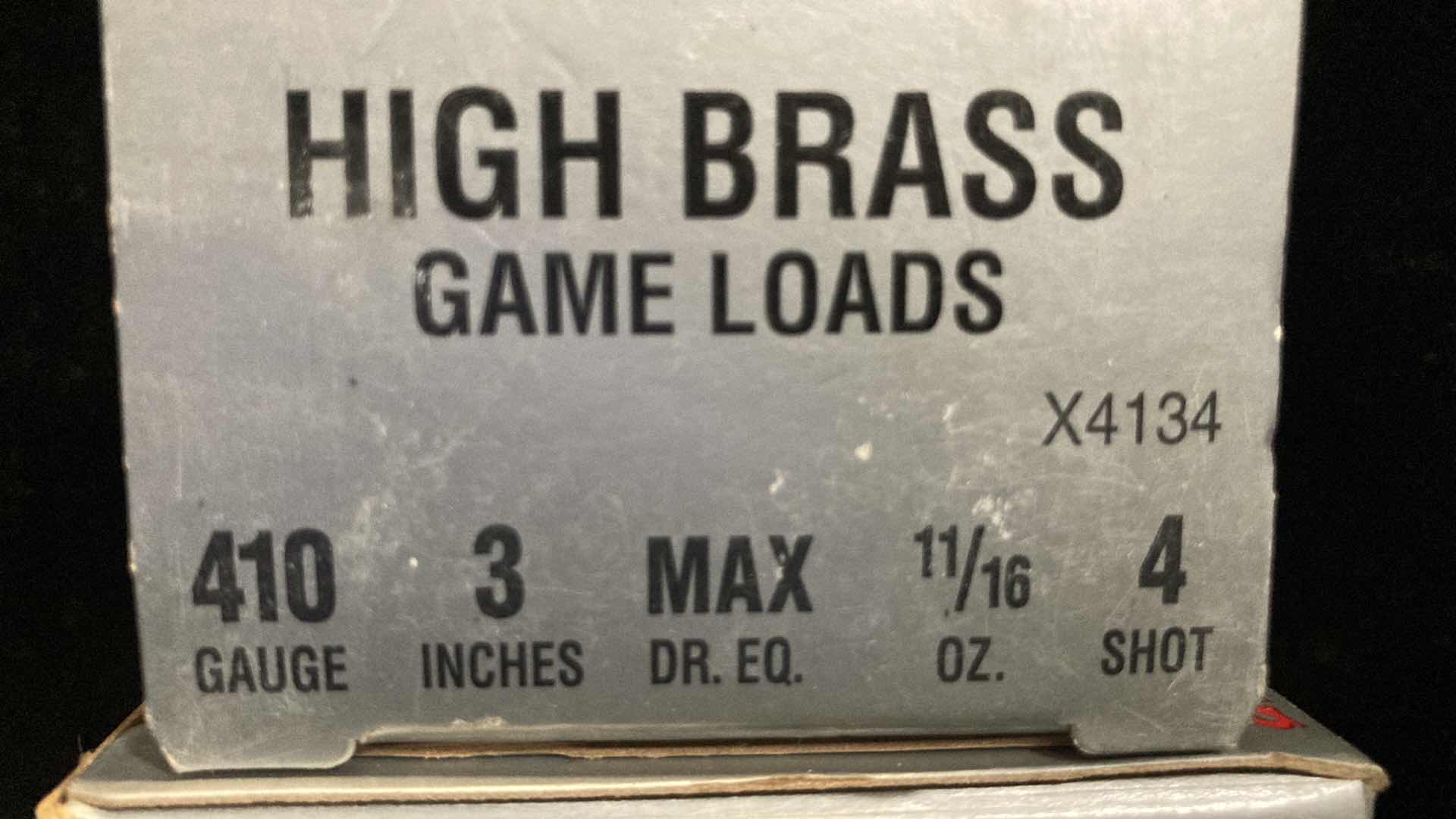 Photo 2 of WINCHESTER 410 GAUGE HIGH BRASS GAME LOAD AMMO (50)