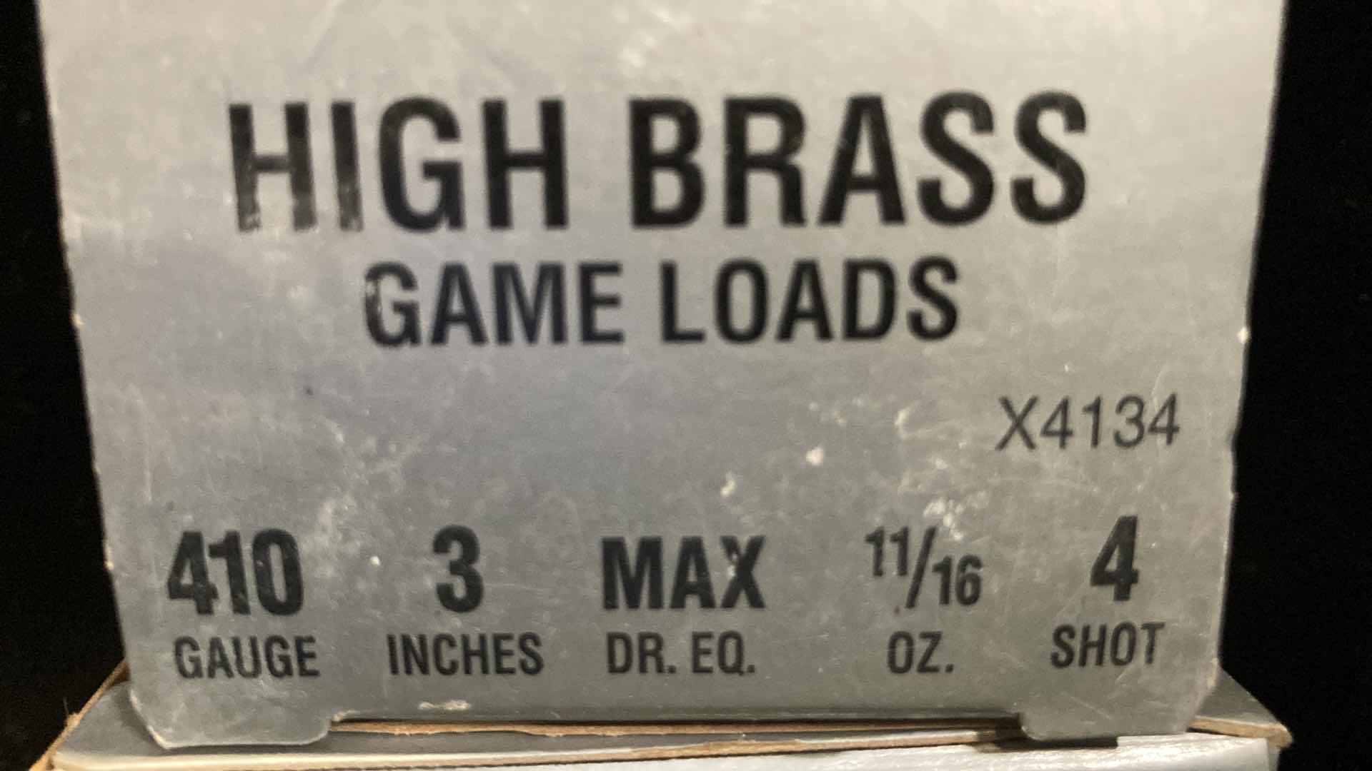 Photo 2 of WINCHESTER 410 GAUGE HIGH BRASS GAME LOAD AMMO (50)