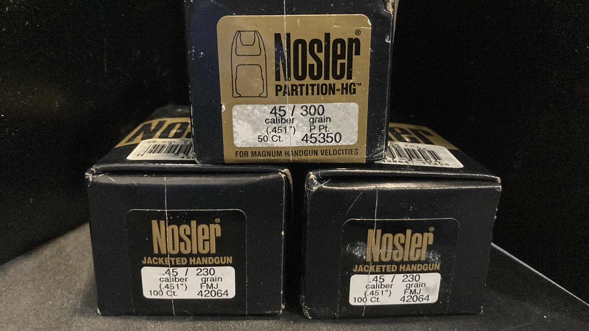 Photo 2 of NEW NOSLER 45 CAL BULLETS (250)