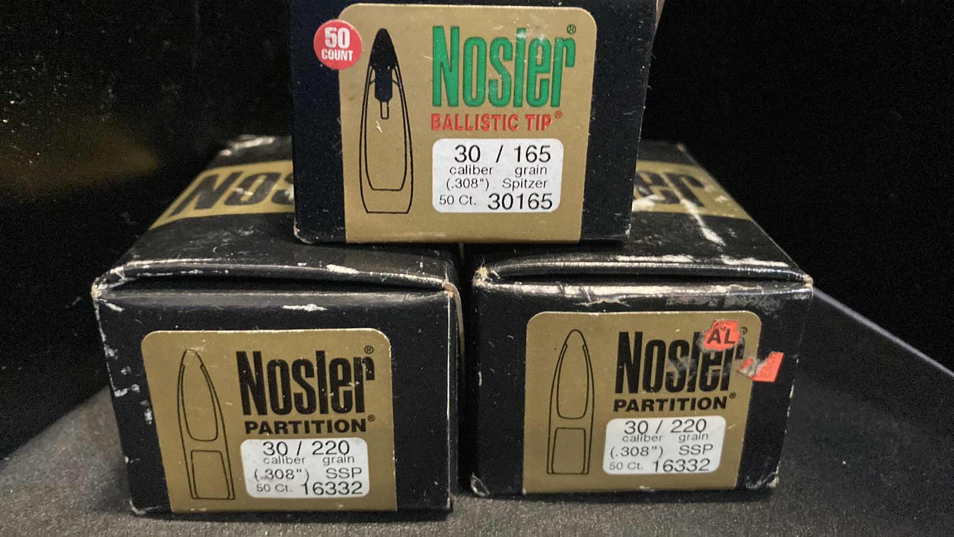 Photo 2 of NEW NOSLER 30 CAL BULLETS (150)