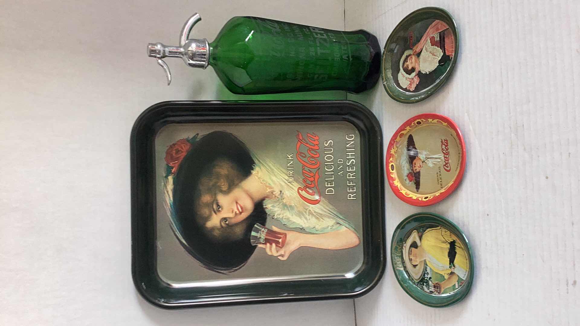 Photo 1 of FIVE PIECE COCA COLA ITEMS